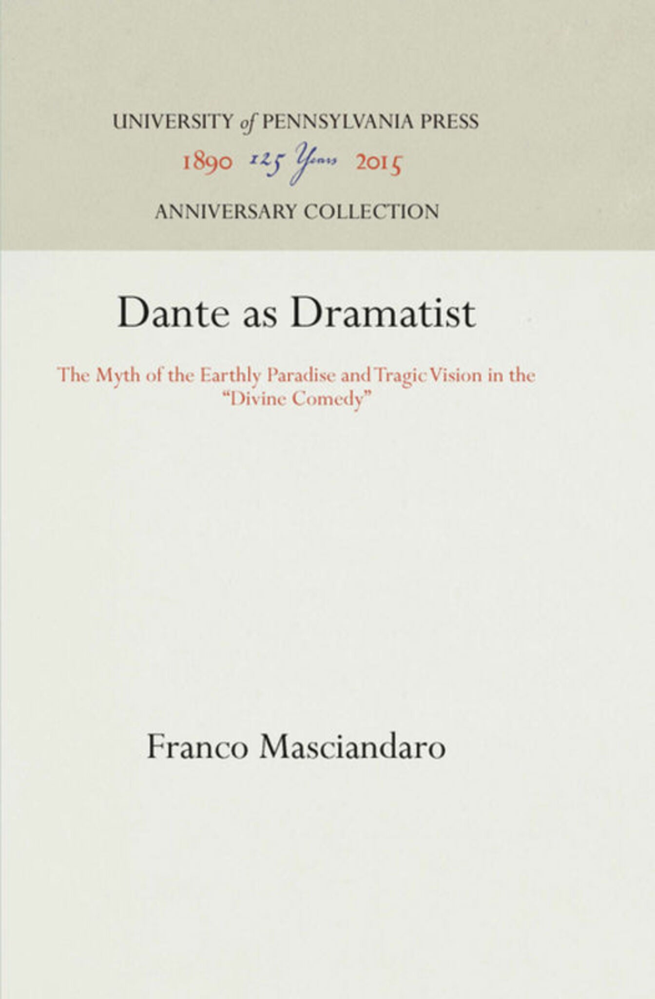 Dante as Dramatist