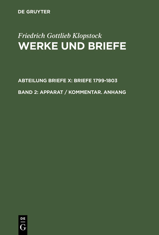 Apparat / Kommentar. Anhang