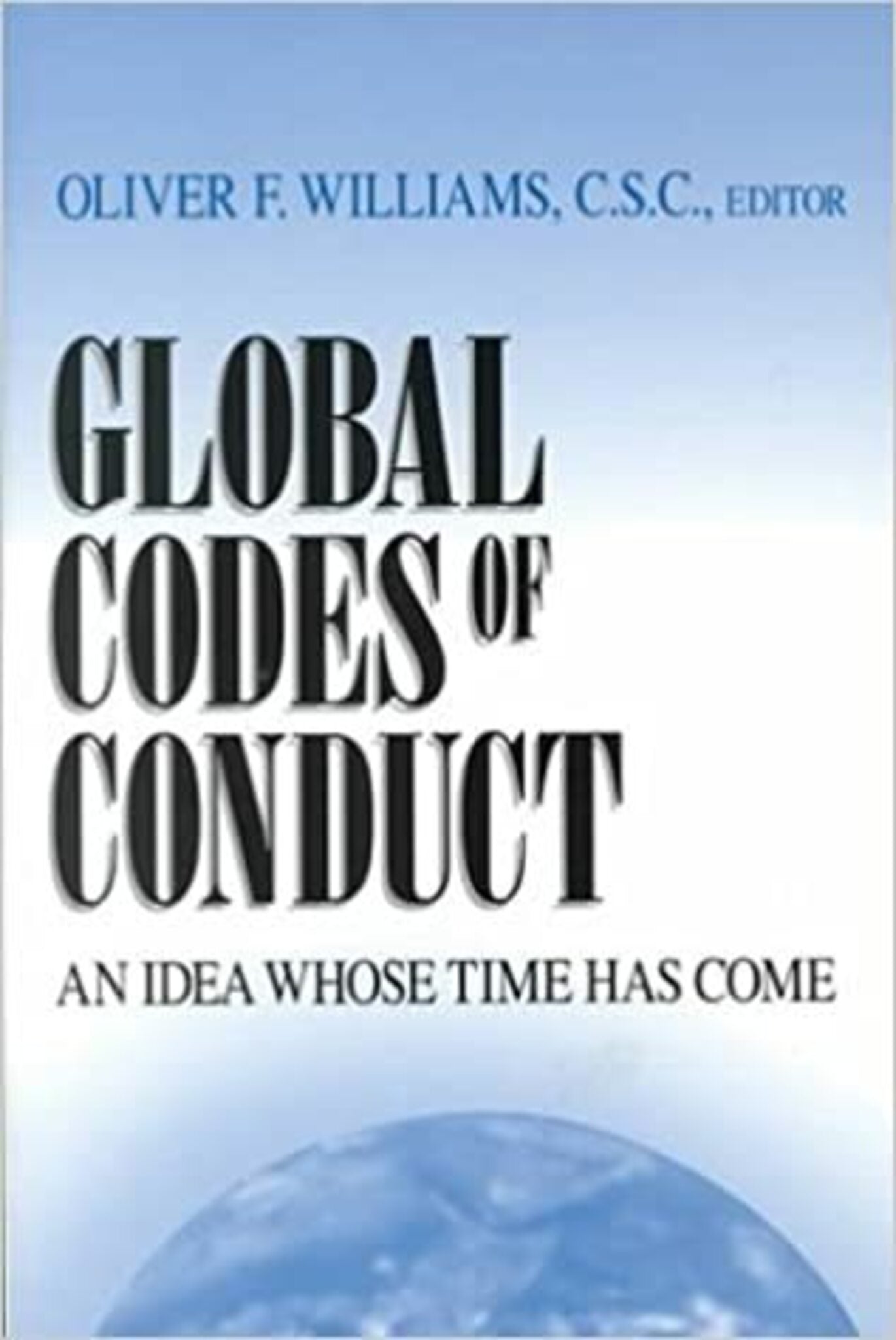 Cover image for Global Codes of Conduct ISBN 9780268010409