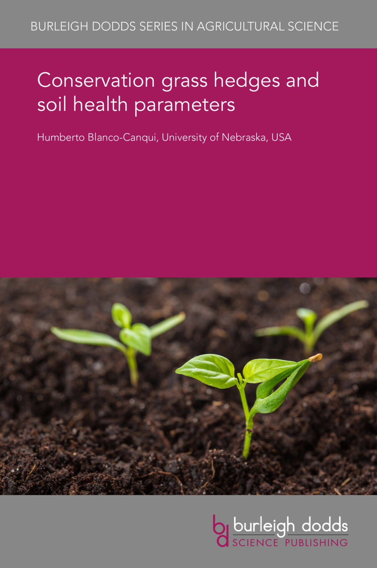 Cover image for Conservation grass hedges and soil health parameters ISBN 9781786764157