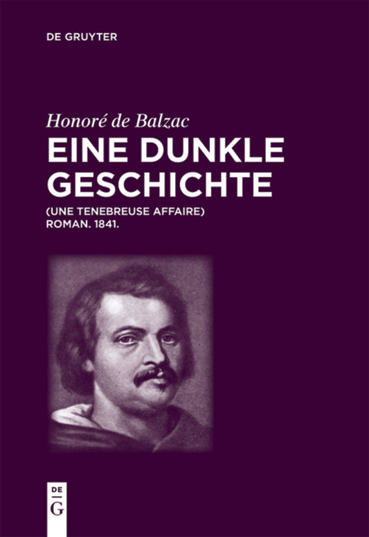 Honoré de Balzac, Eine dunkle Geschichte