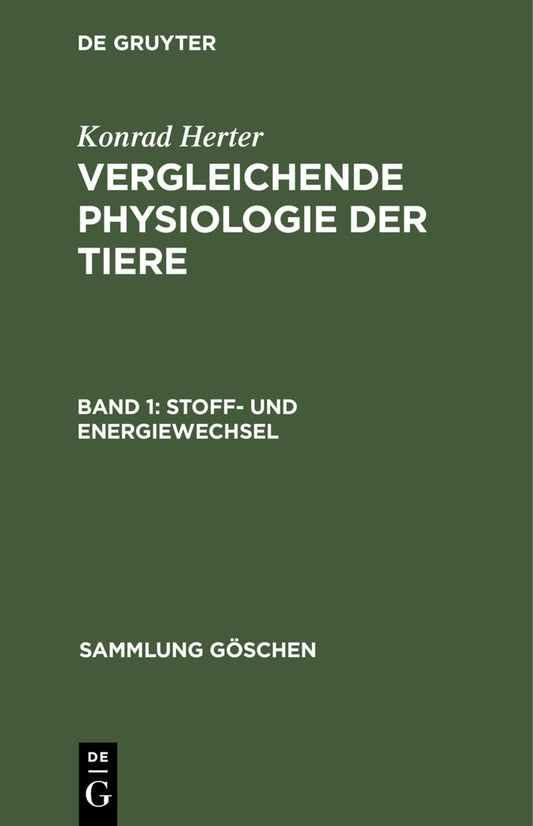 Stoff- und Energiewechsel