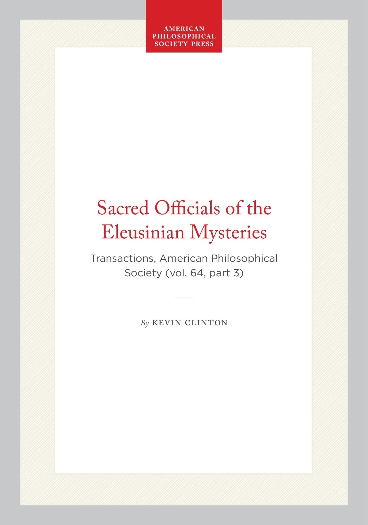 Sacred Officials of the Eleusinian Mysteries