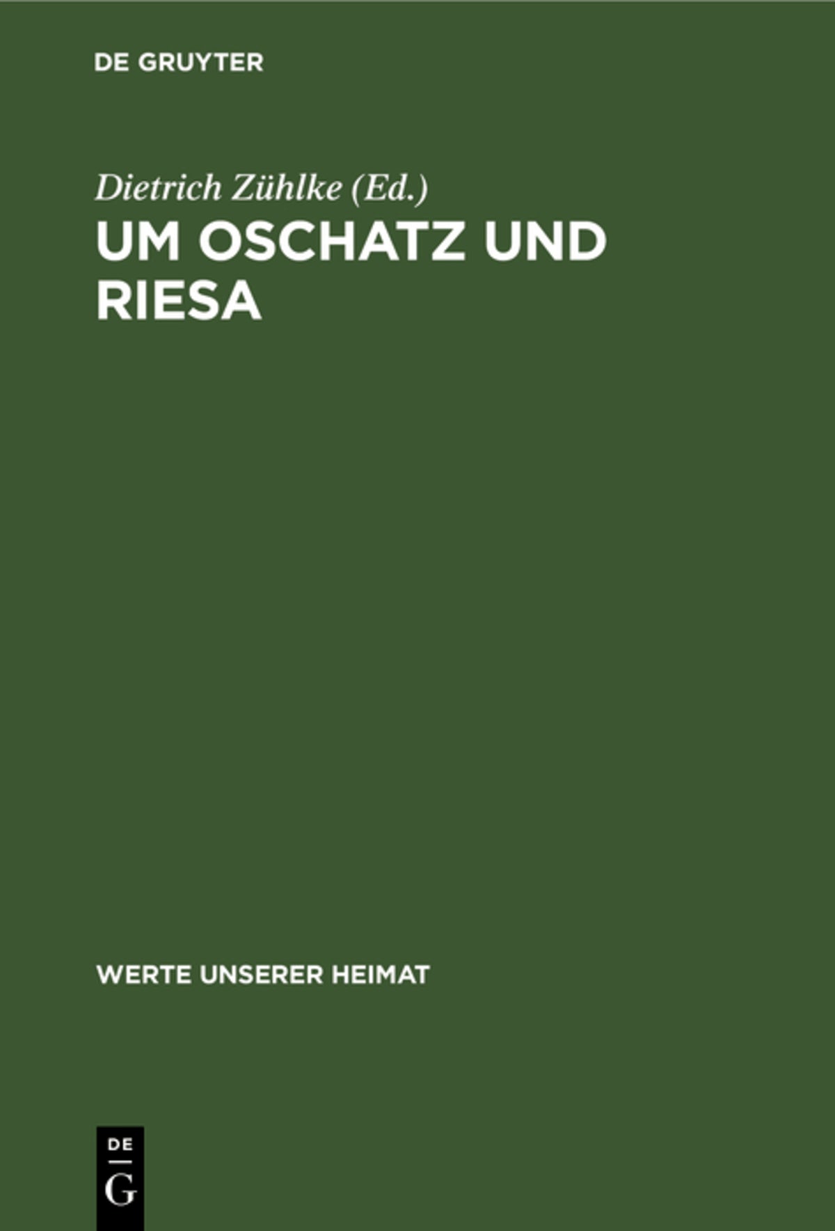 Cover image for Um Oschatz und Riesa ISBN 9783112531150