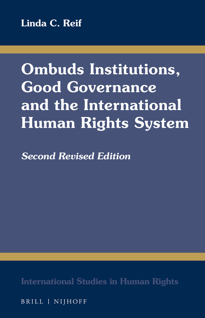 Cover image for Ombuds Institutions, Good Governance and the International Human Rights System ISBN 9789004273955