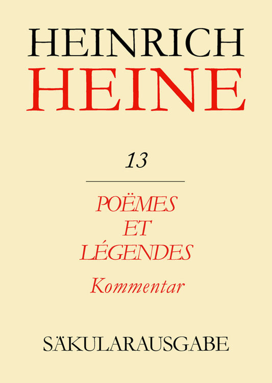 Poëmes et Légendes. Kommentar