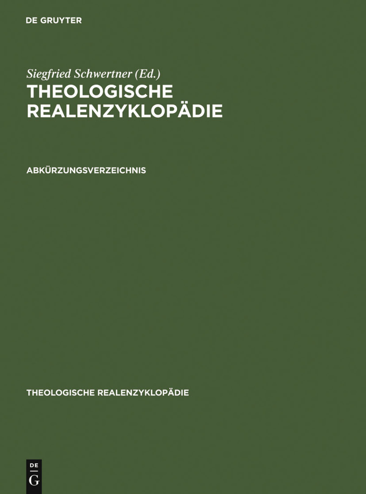 Cover image for Abkürzungsverzeichnis ISBN 9783111136639