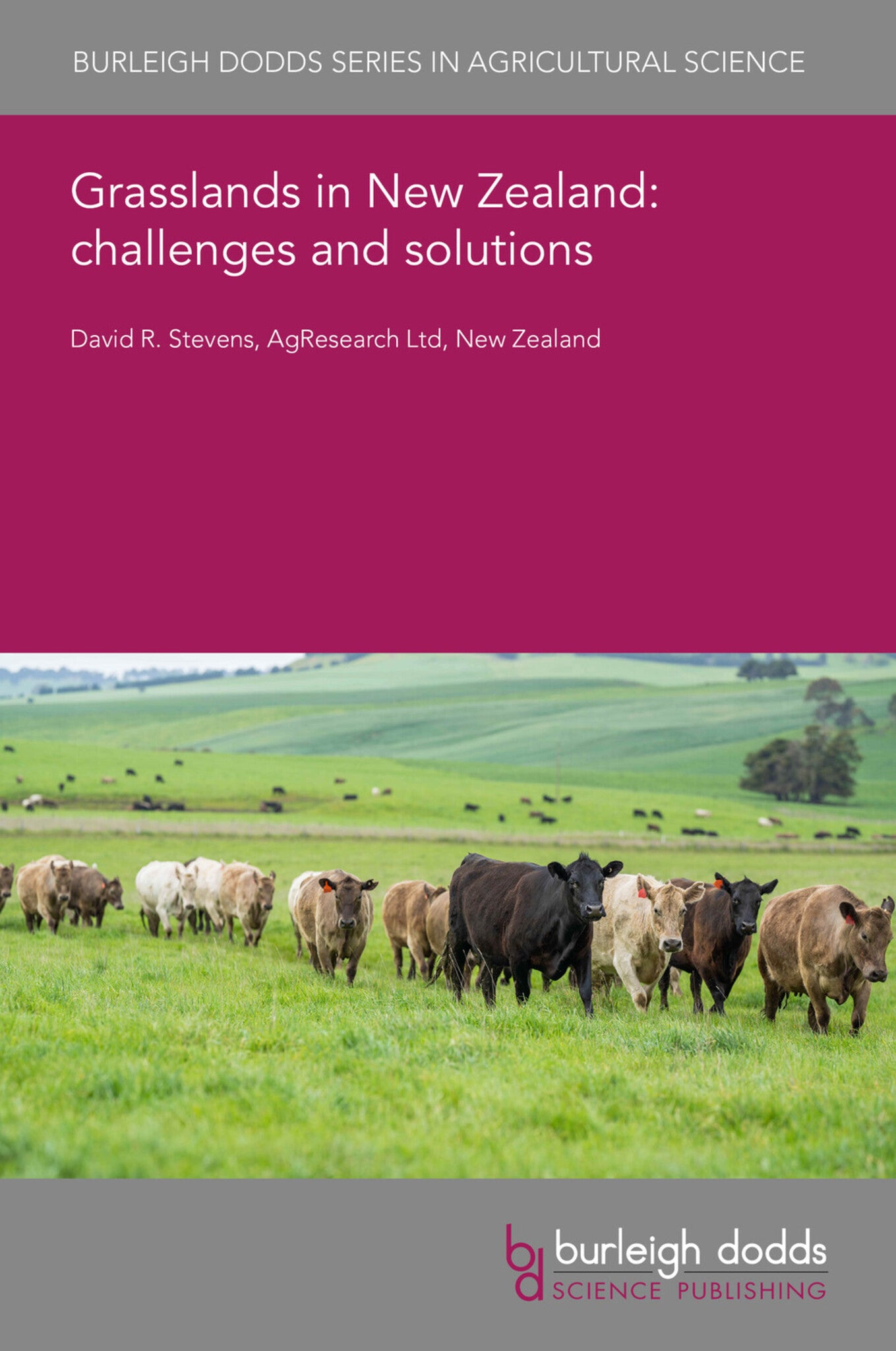 Cover image for Grasslands in New Zealand: challenges and solutions ISBN 9781835456194