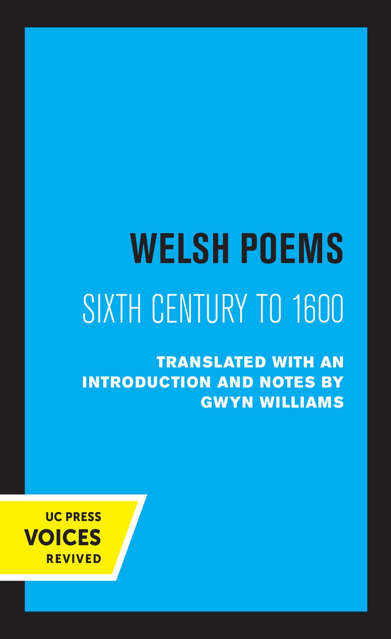 Cover image for Welsh Poems ISBN 9780520319486