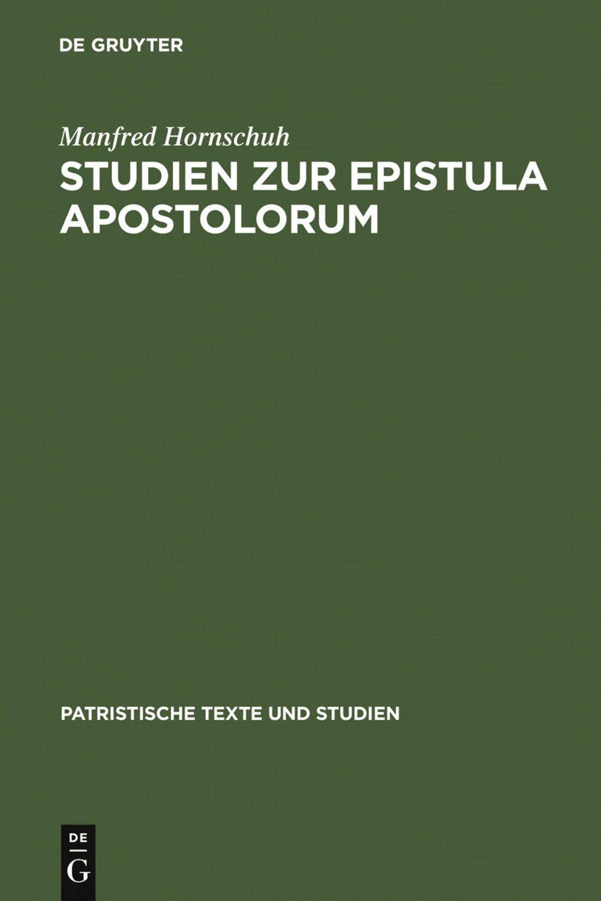 Cover image for Studien zur Epistula Apostolorum ISBN 9783110052688