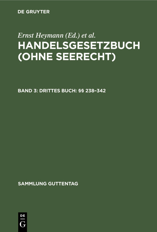 Drittes Buch: §§ 238–342