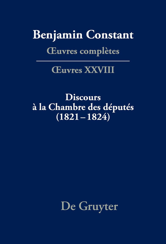 Discours à la Chambre des députés (1820–1821)