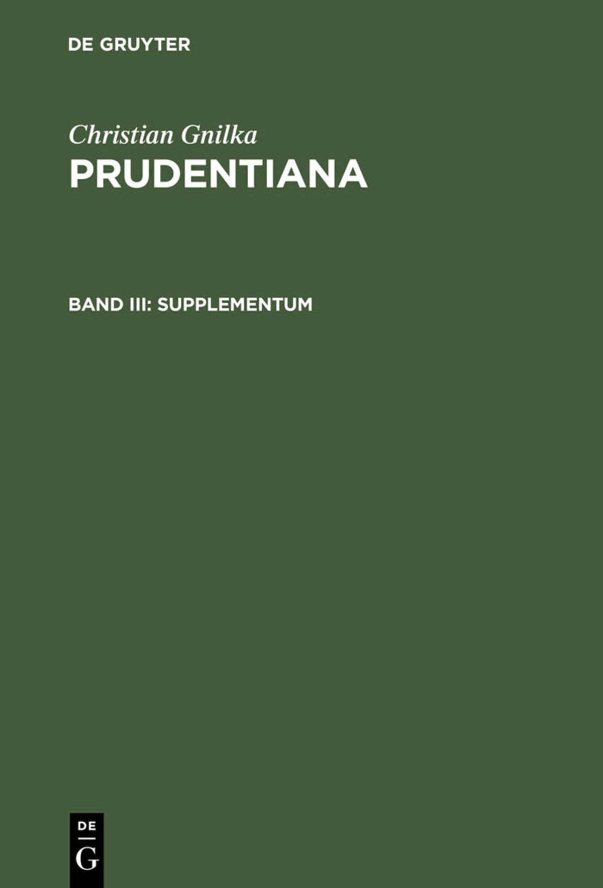 Supplementum