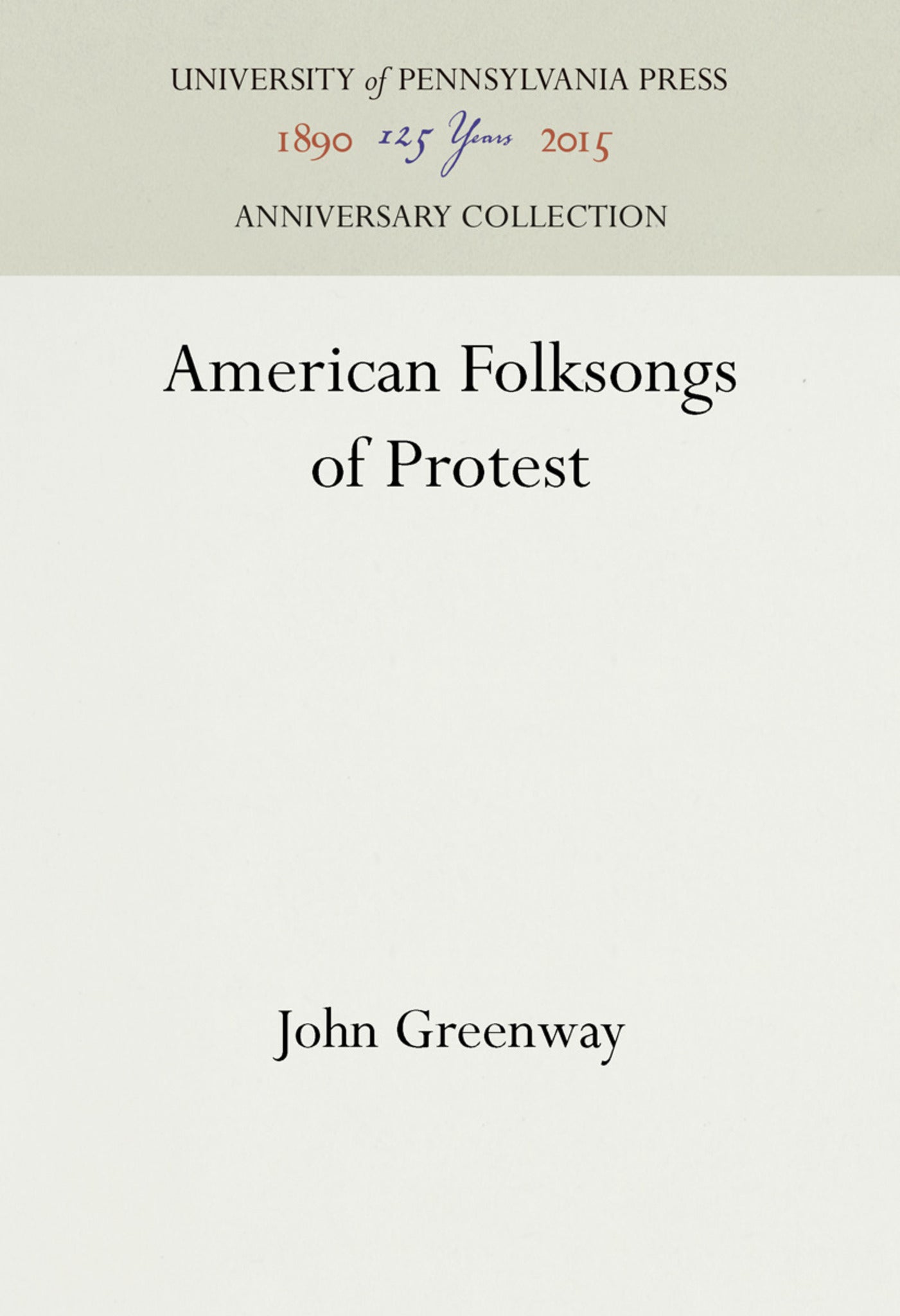 American Folksongs of Protest