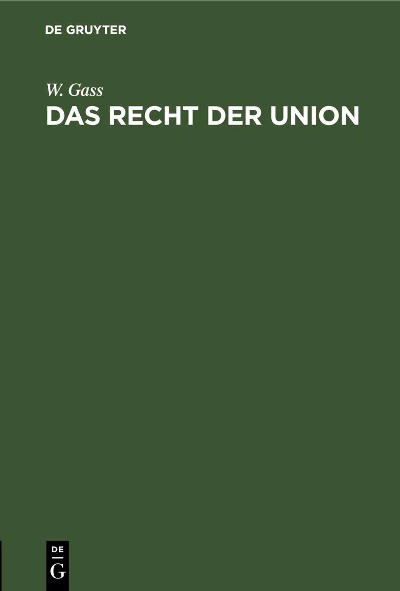 Das Recht der Union