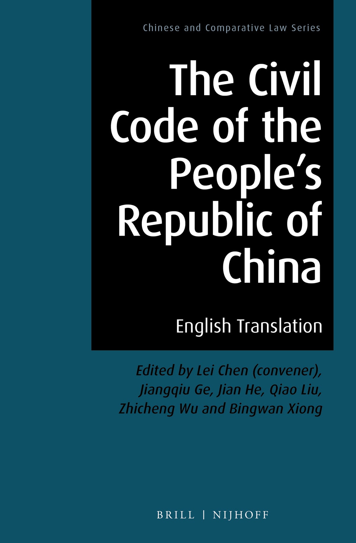 Cover image for The Civil Code of the People’s Republic of China ISBN 9789004465077