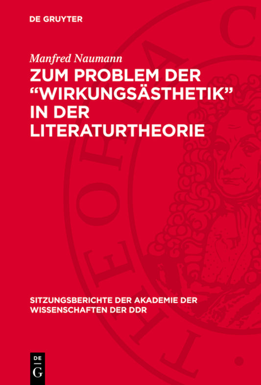 Zum Problem der „Wirkungsästhetik“ in der Literaturtheorie
