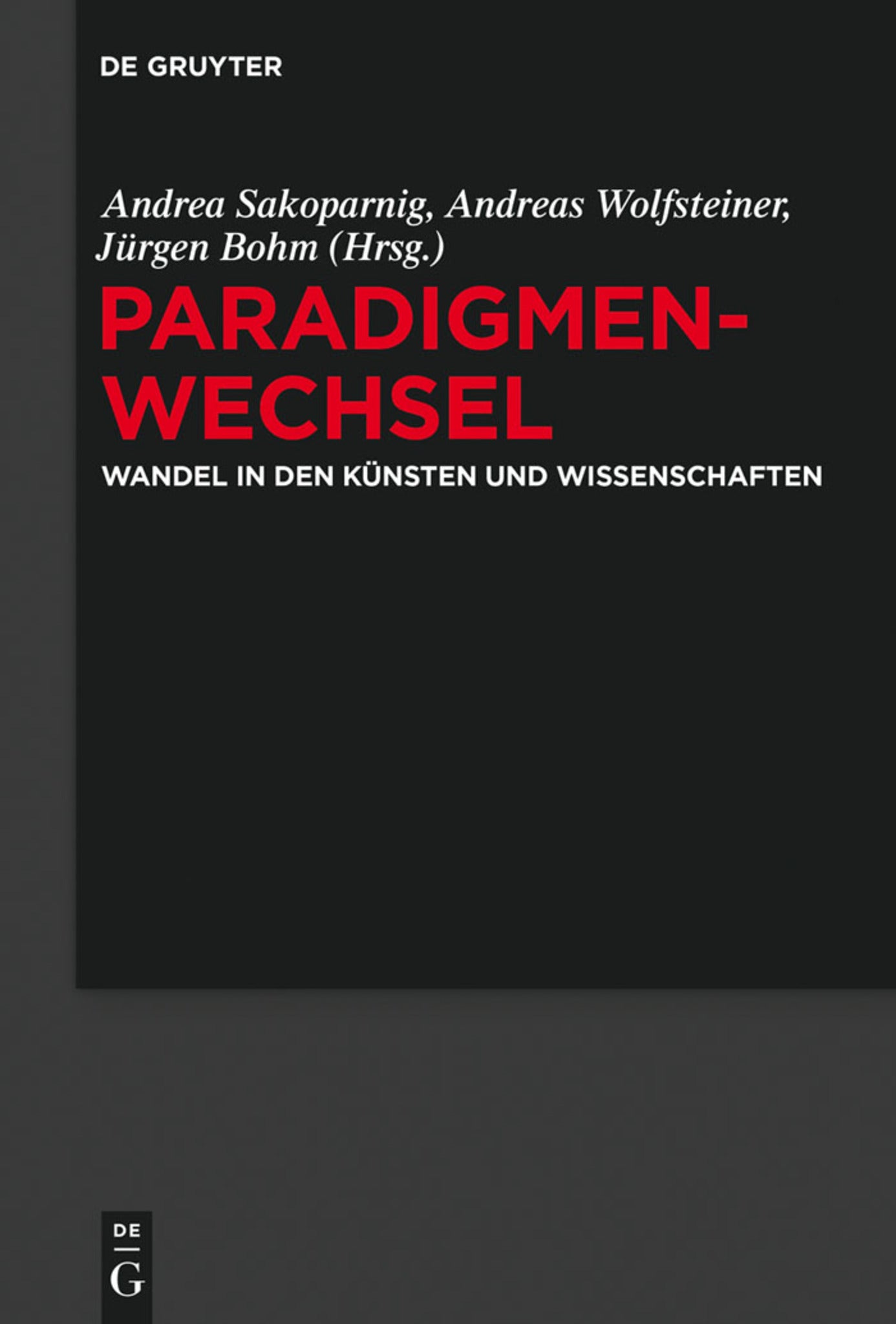 Cover image for Paradigmenwechsel ISBN 9783110333565