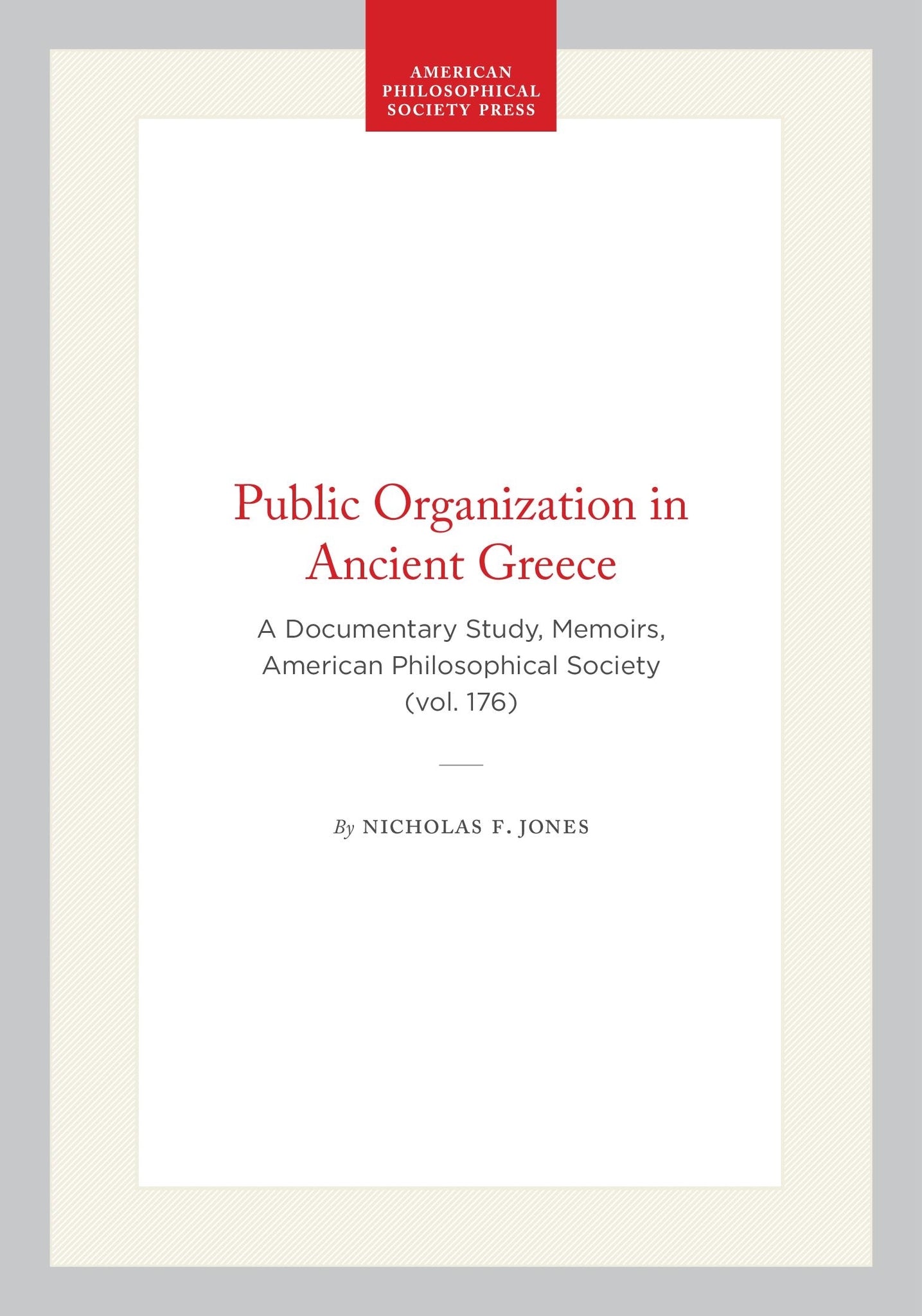 Public Organization in Ancient Greece