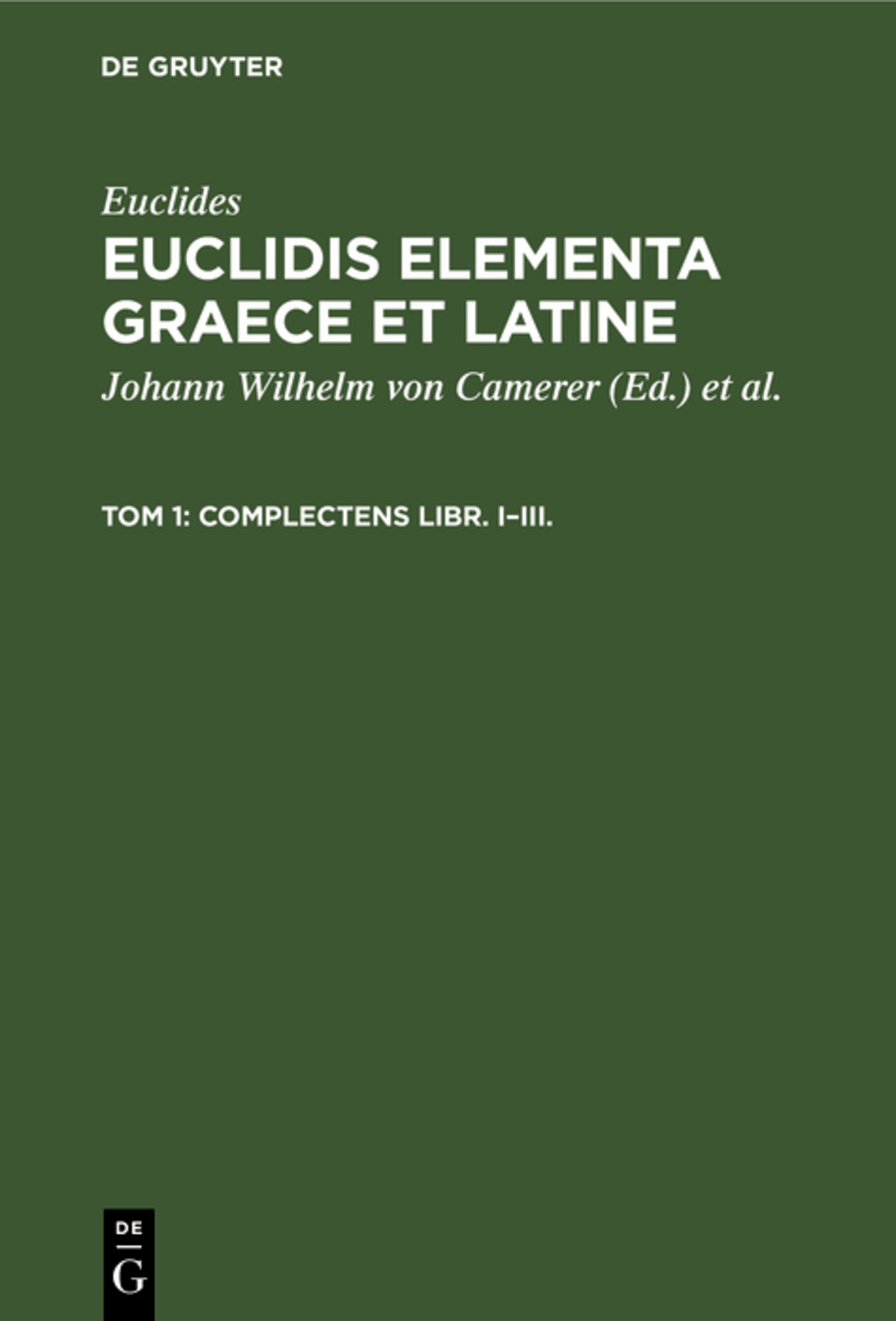 Complectens Libr. I–III.