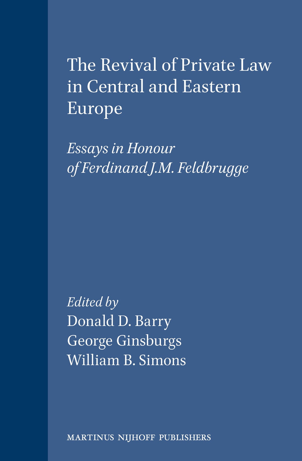 The Revival of Private Law in Central and Eastern Europe