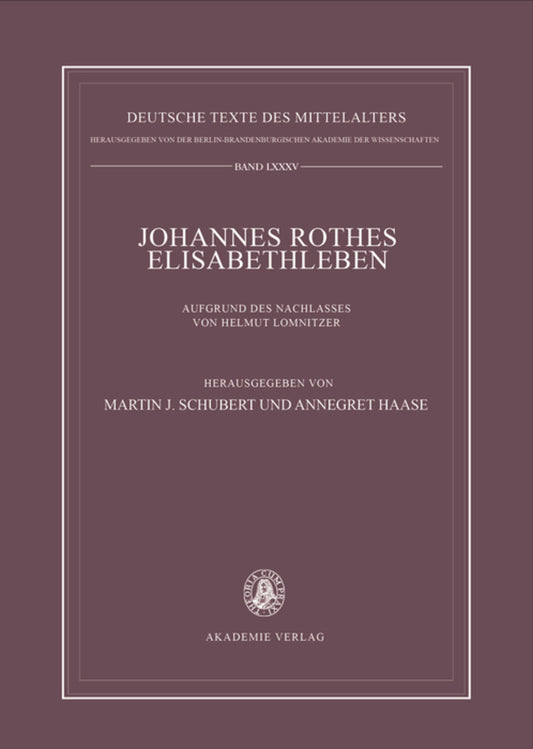 Johannes Rothes Elisabethleben