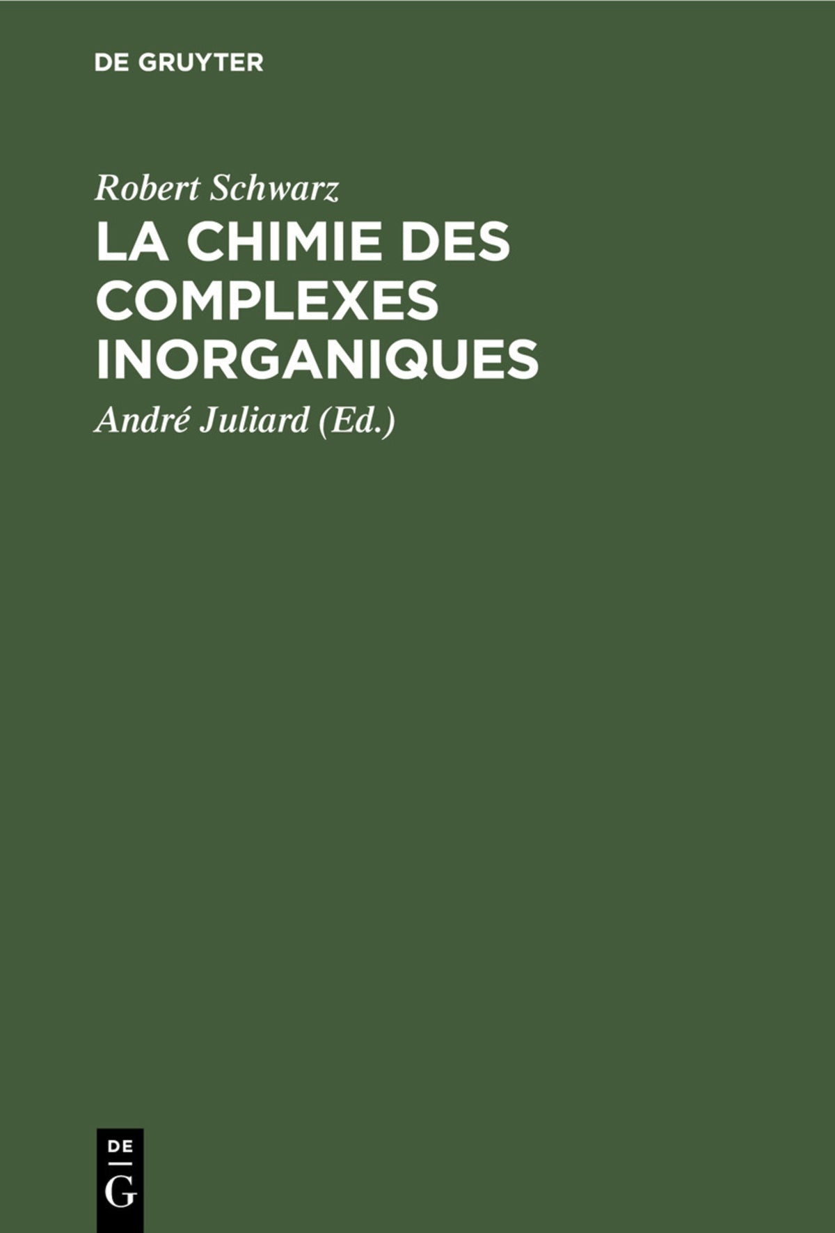 La chimie des complexes inorganiques