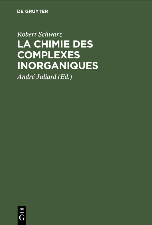La chimie des complexes inorganiques