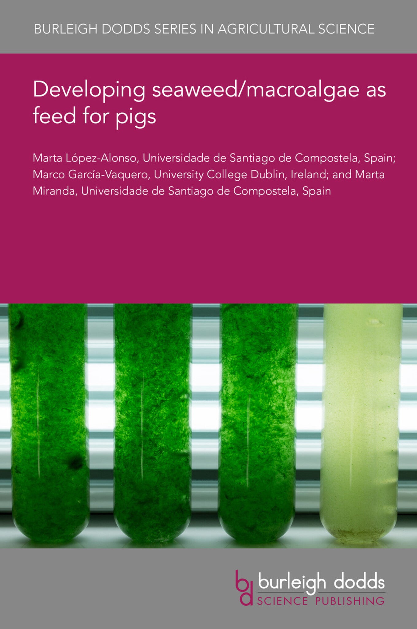 Cover image for Developing seaweed/macroalgae as feed for pigs ISBN 9781801462655