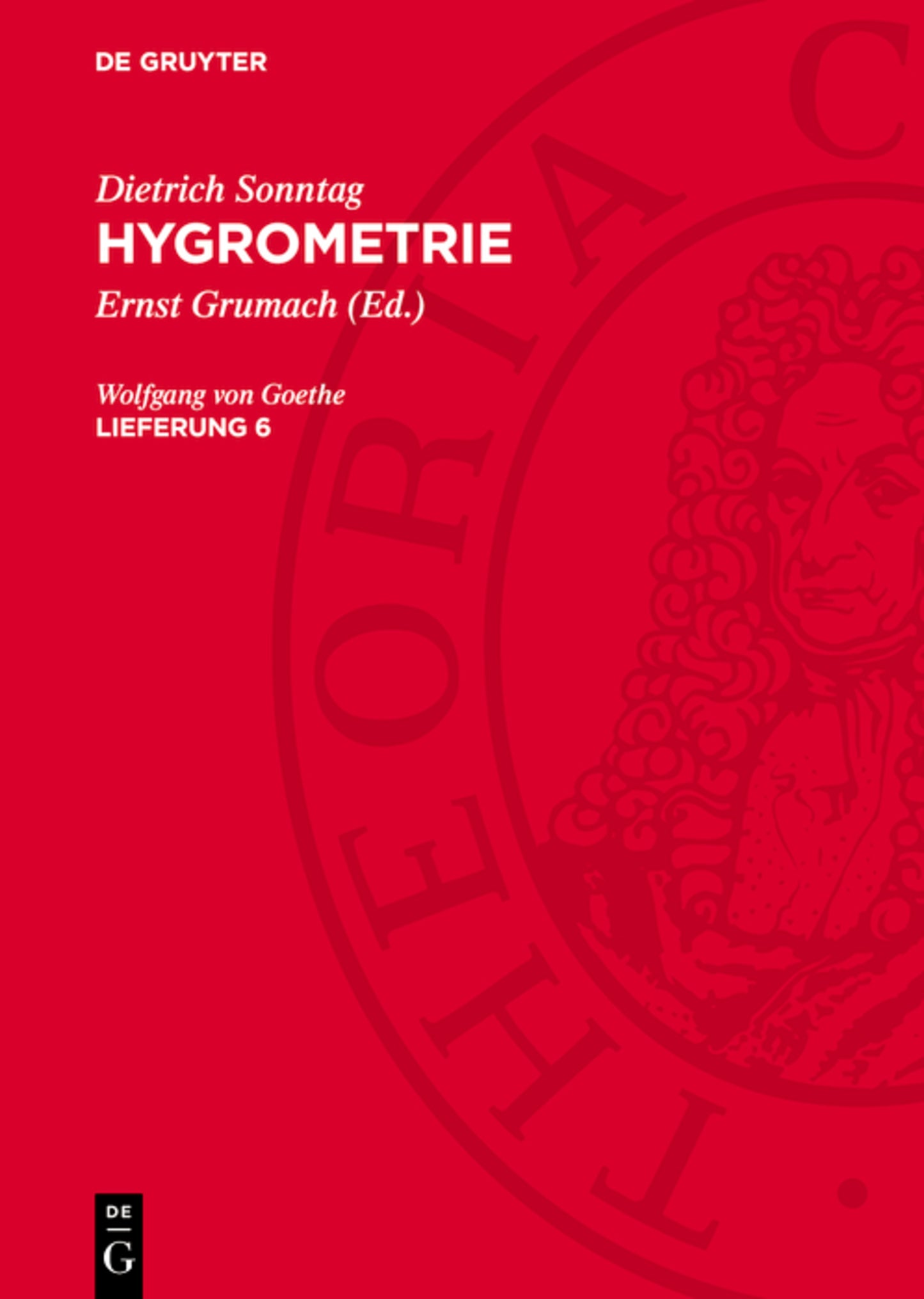 Dietrich Sonntag: Hygrometrie