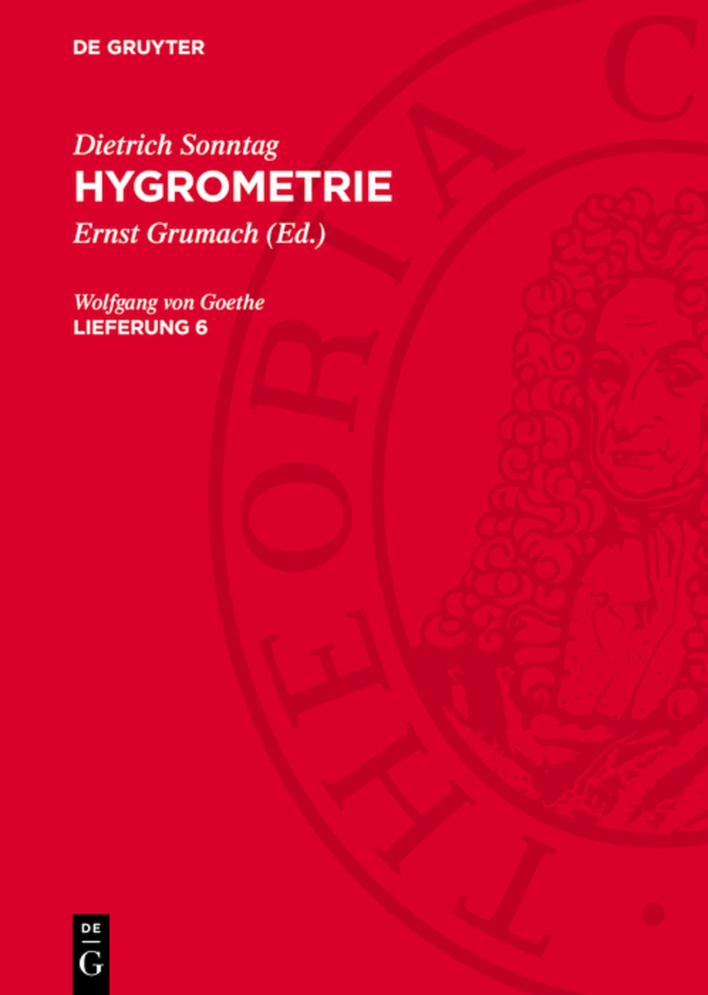 Dietrich Sonntag: Hygrometrie