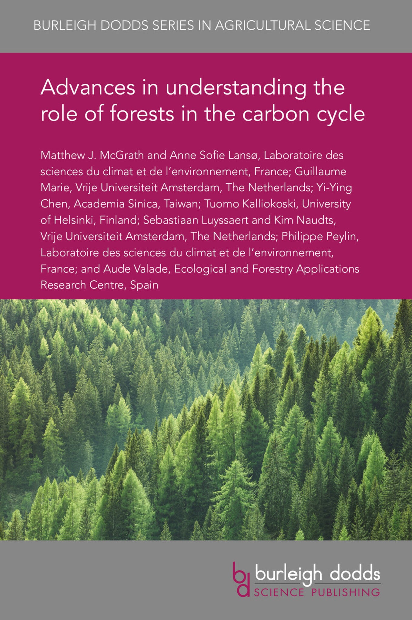 Cover image for Advances in understanding the role of forests in the carbon cycle ISBN 9781786764959