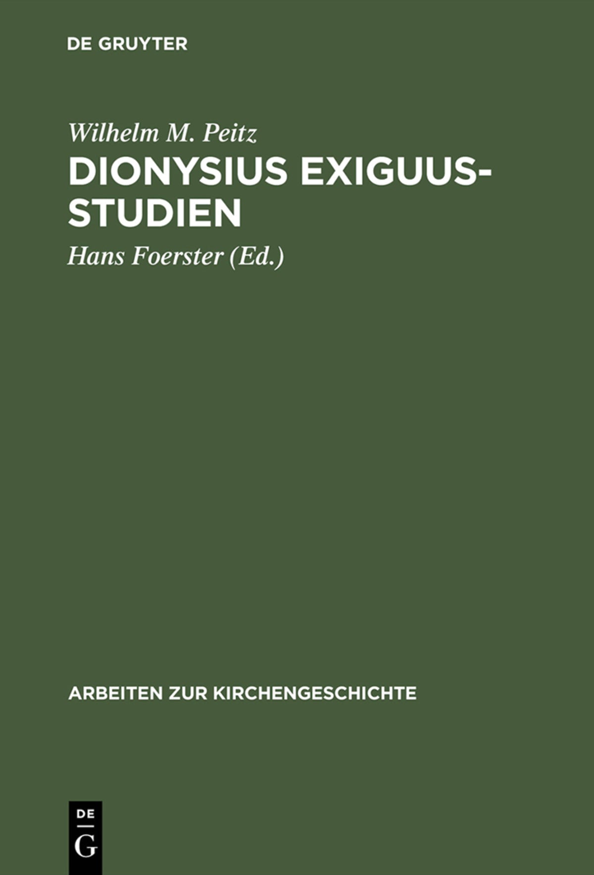Dionysius Exiguus-Studien