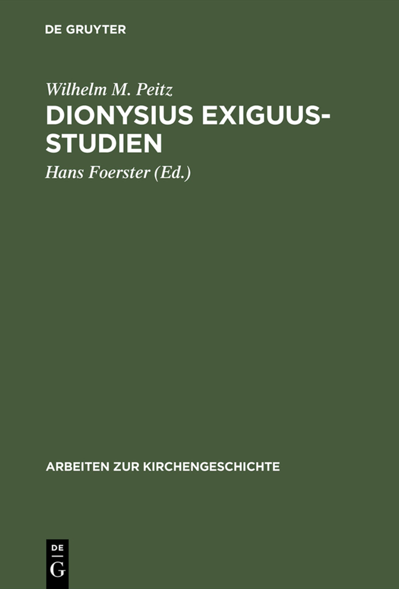 Dionysius Exiguus-Studien