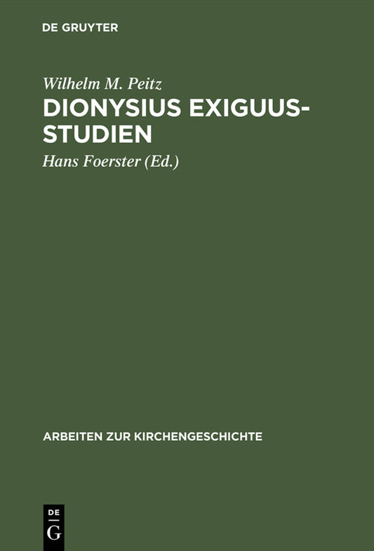 Dionysius Exiguus-Studien