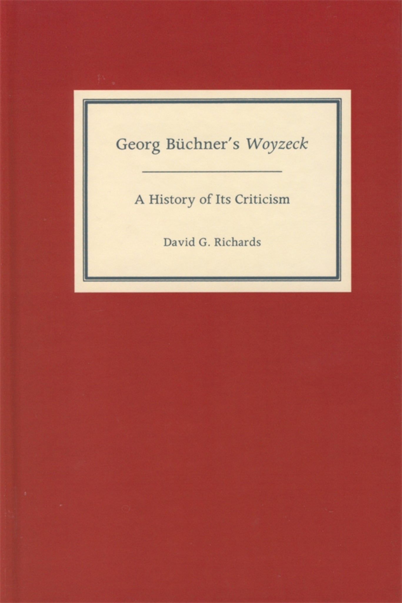 Cover image for Georg Büchner's Woyzeck ISBN 9781571132208