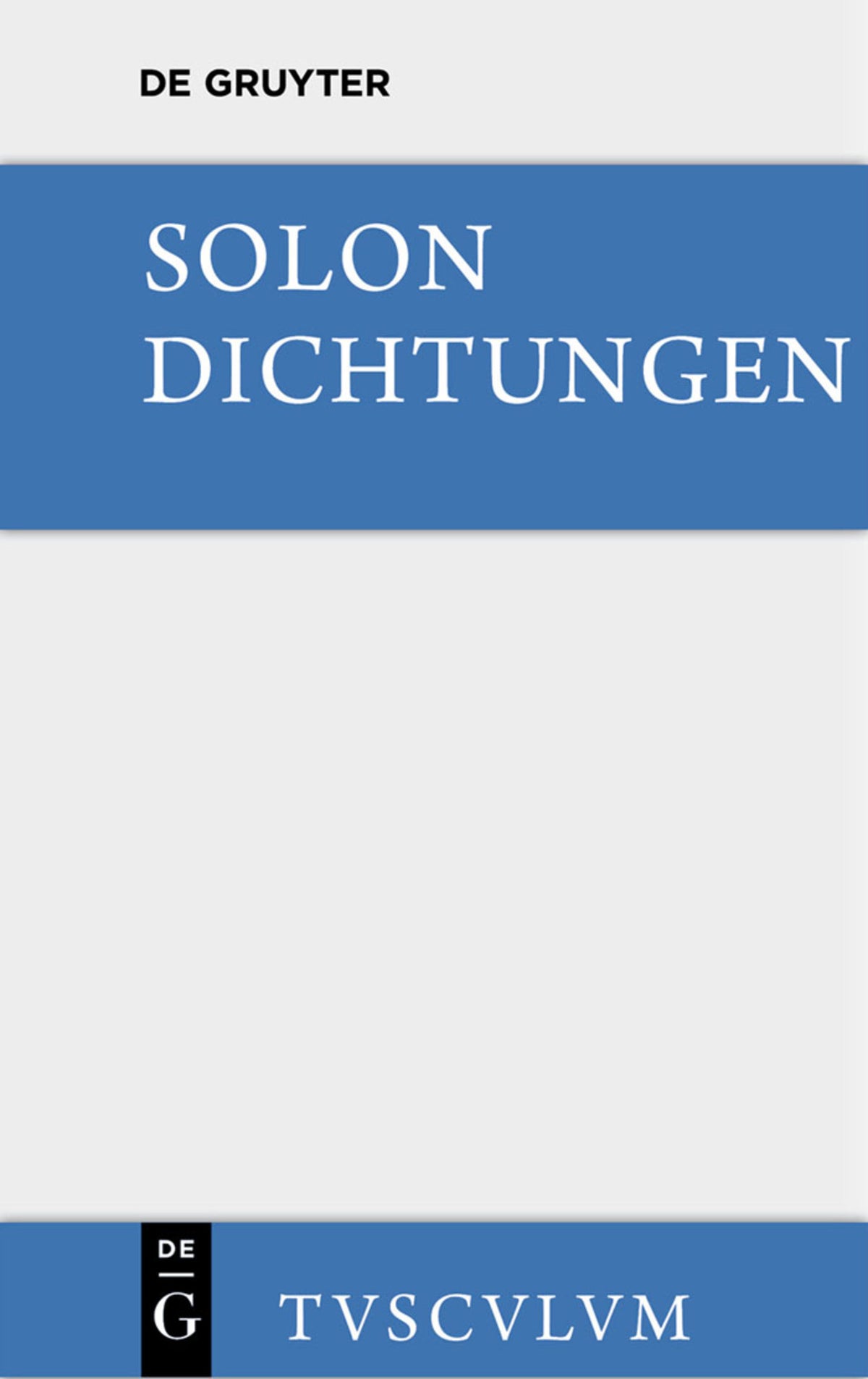 Cover image for Dichtungen ISBN 9783110357721