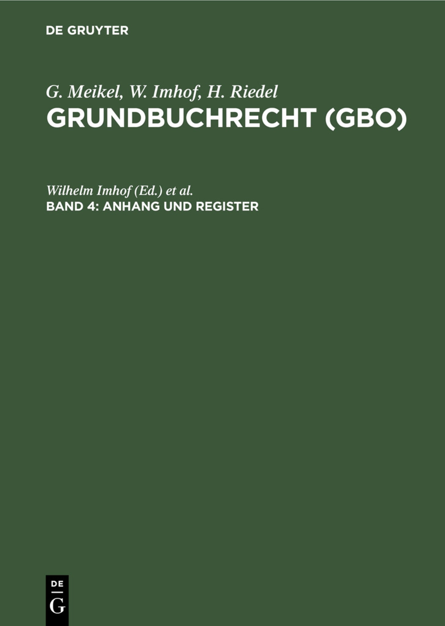 Anhang und Register