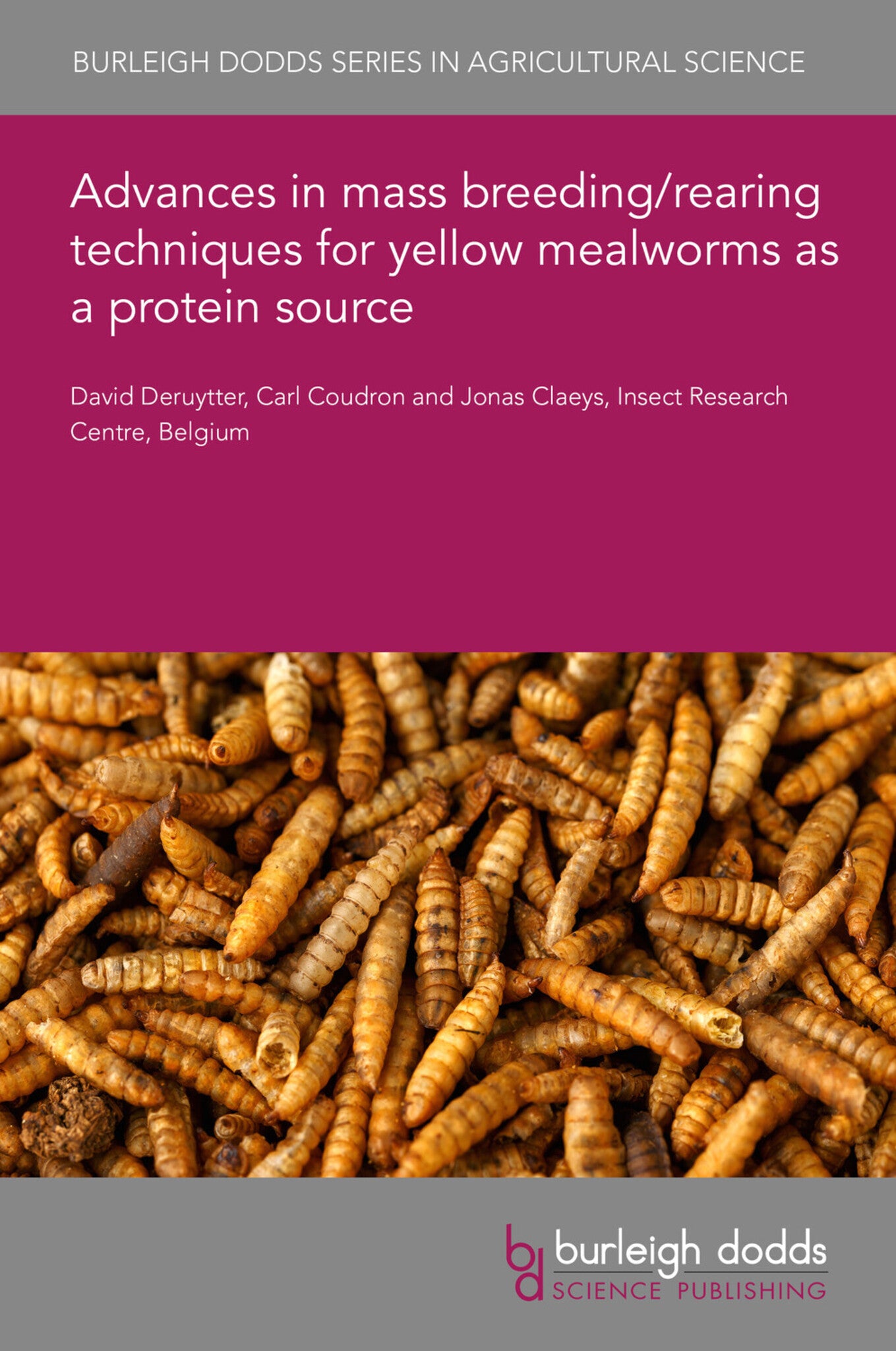 Cover image for Advances in mass breeding/rearing techniques for yellow mealworms as a protein source ISBN 9781835453438