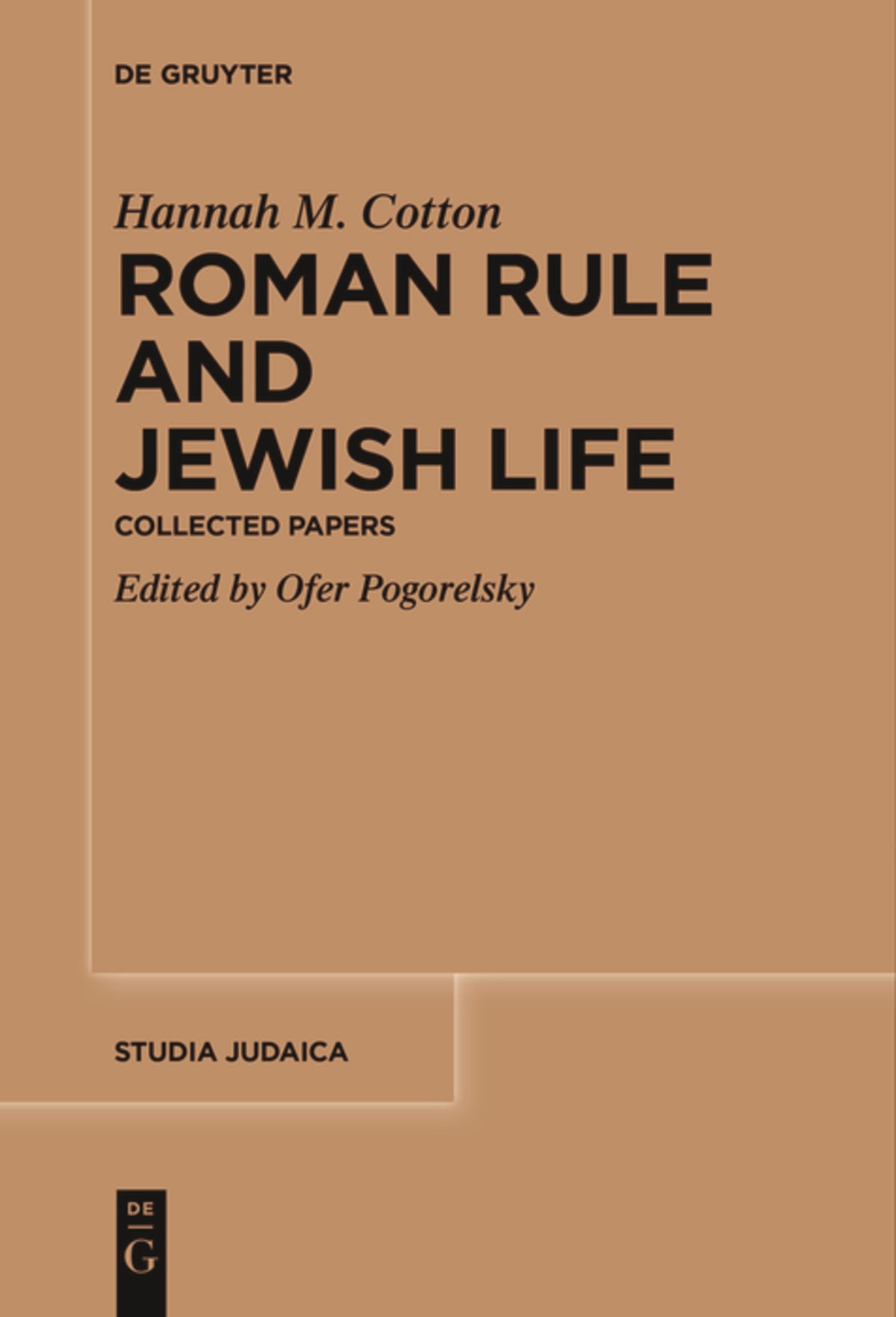Cover image for Roman Rule and Jewish Life ISBN 9783111518534