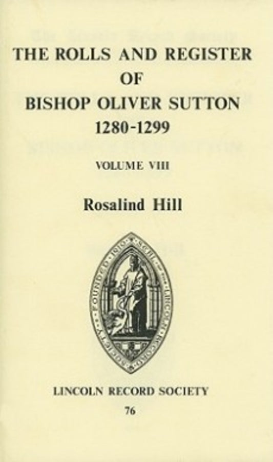 Rolls and Register of Bishop Oliver Sutton 1280-1299 [VIII]