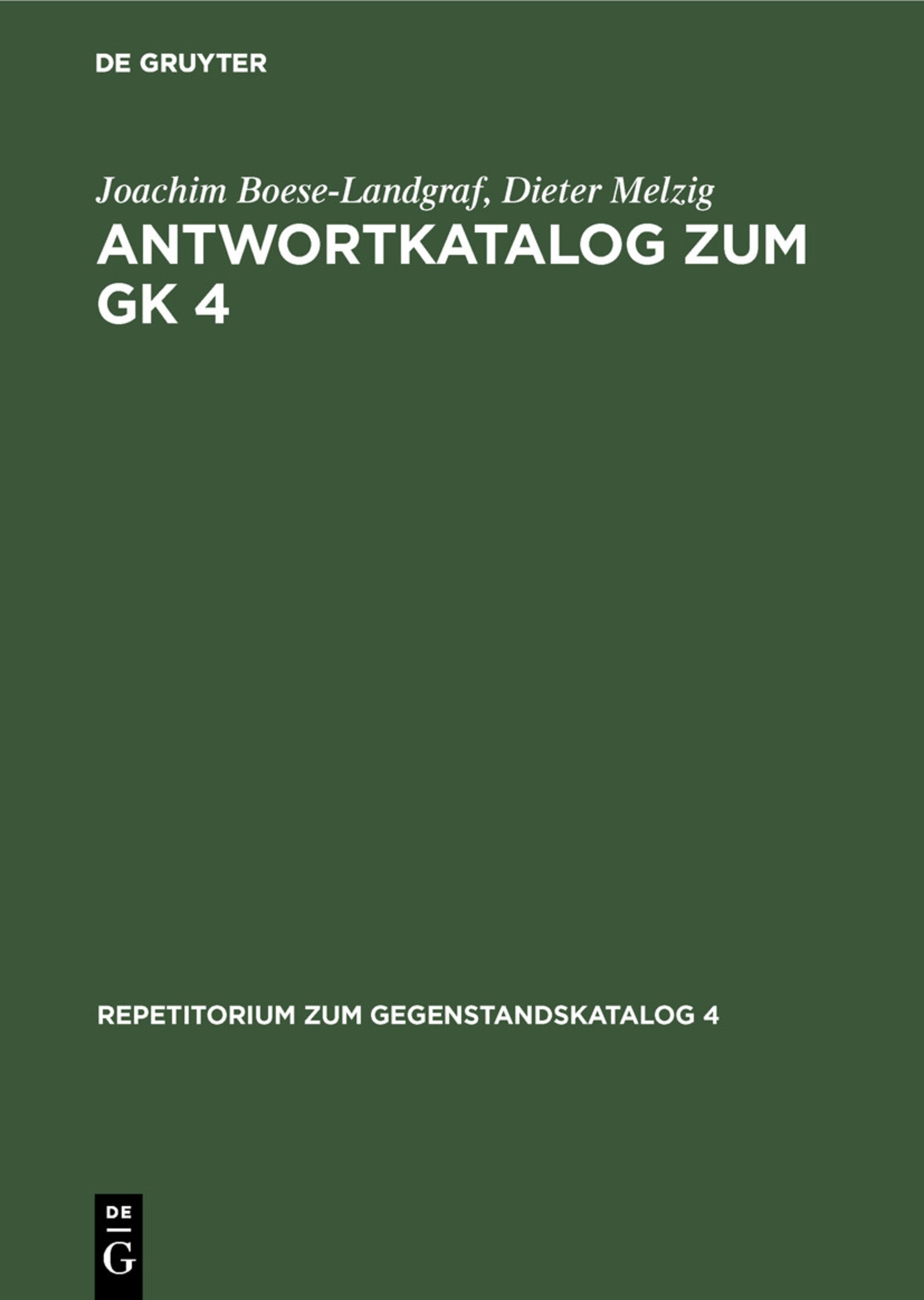 Antwortkatalog zum GK 4