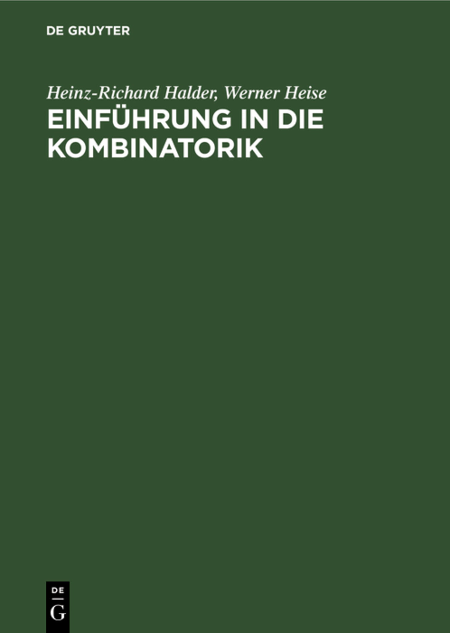 Einführung in die Kombinatorik