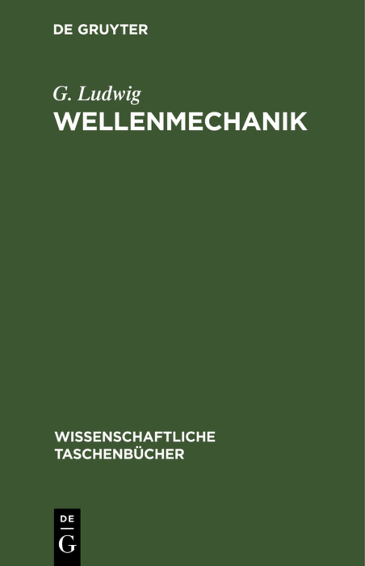 Cover image for Wellenmechanik ISBN 9783112596630
