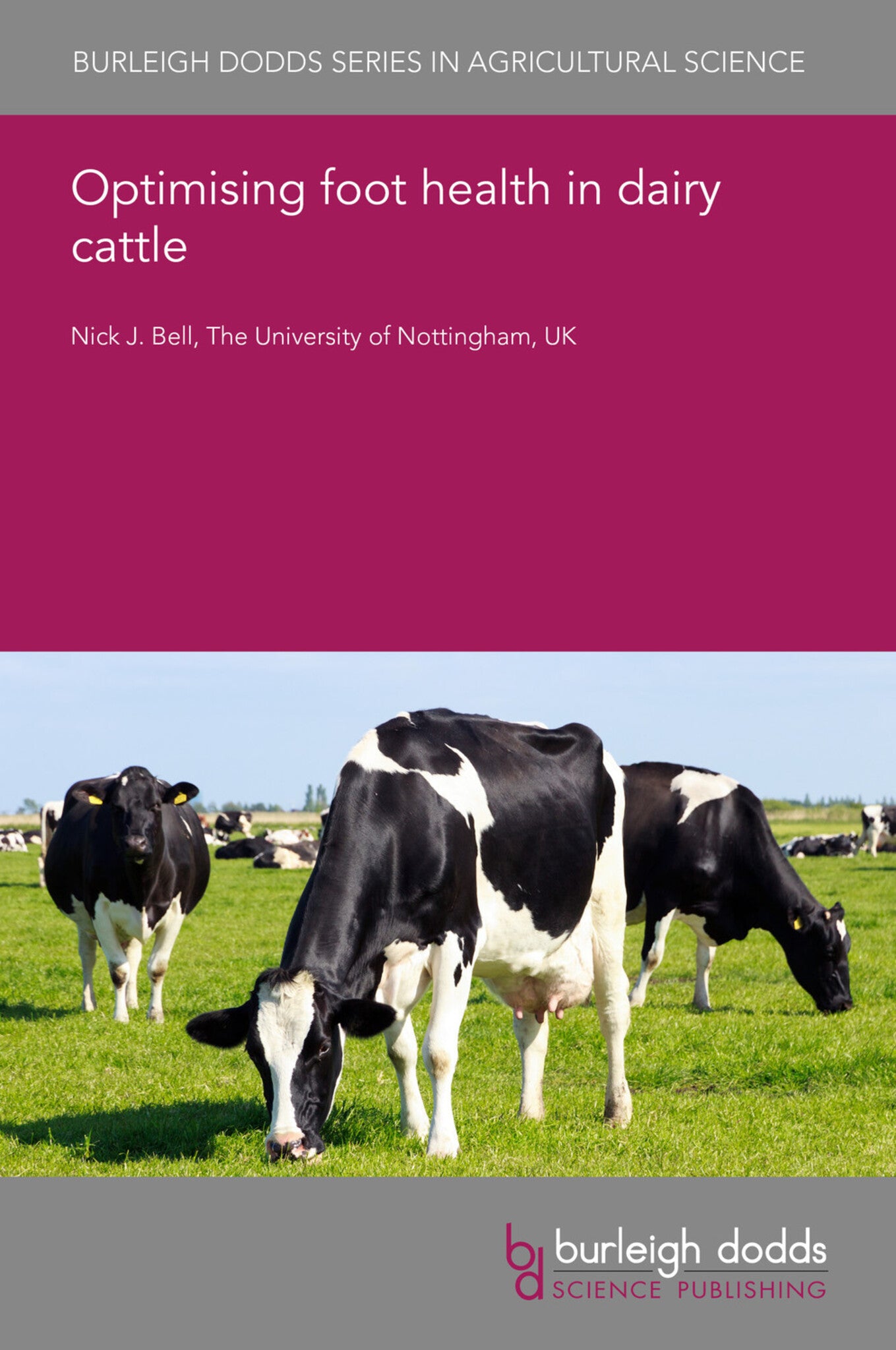 Cover image for Optimising foot health in dairy cattle ISBN 9781801462358