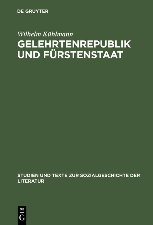 Gelehrtenrepublik und Fürstenstaat
