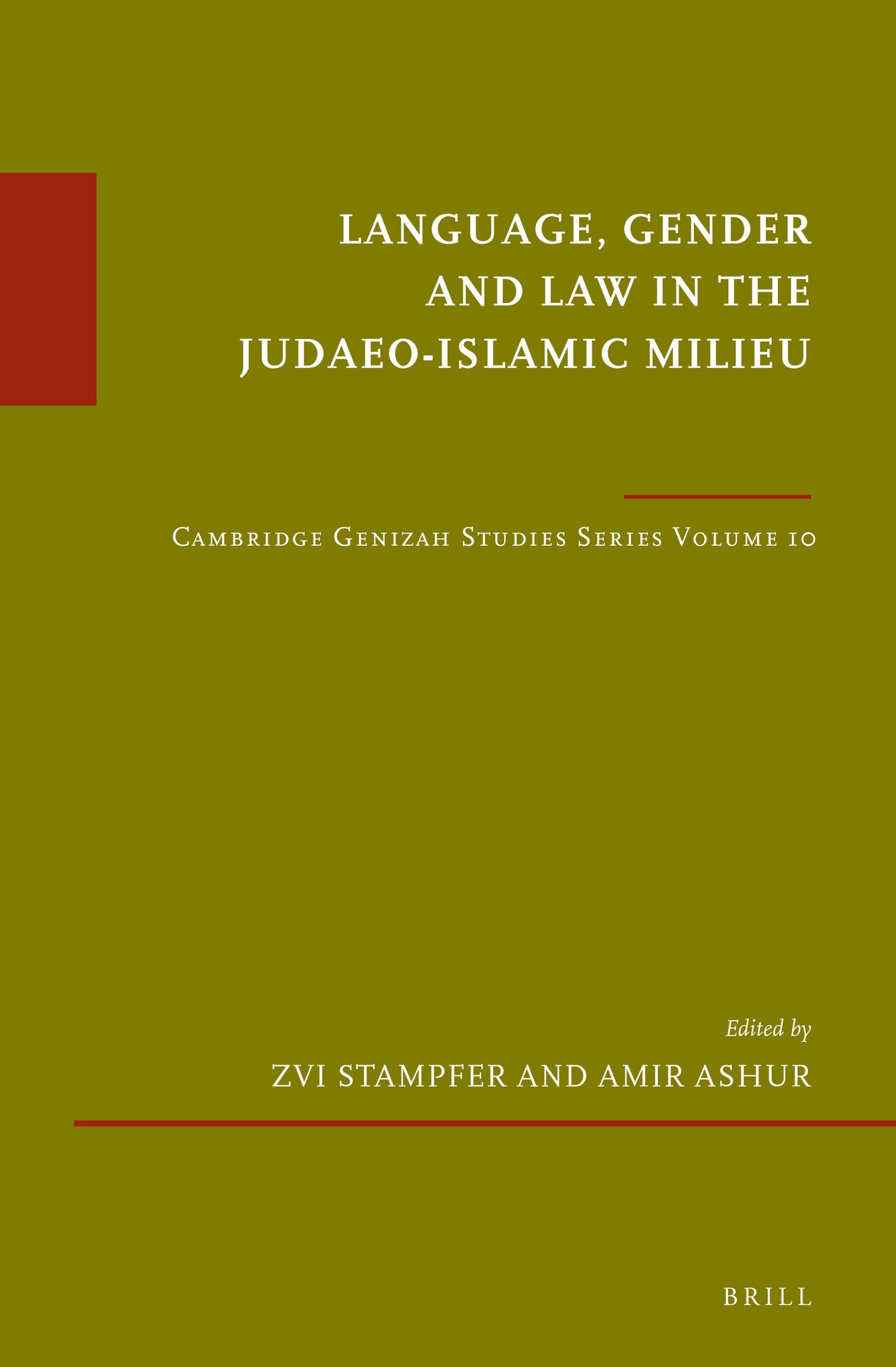 Cover image for Language, Gender and Law in the Judaeo-Islamic Milieu ISBN 9789004422162