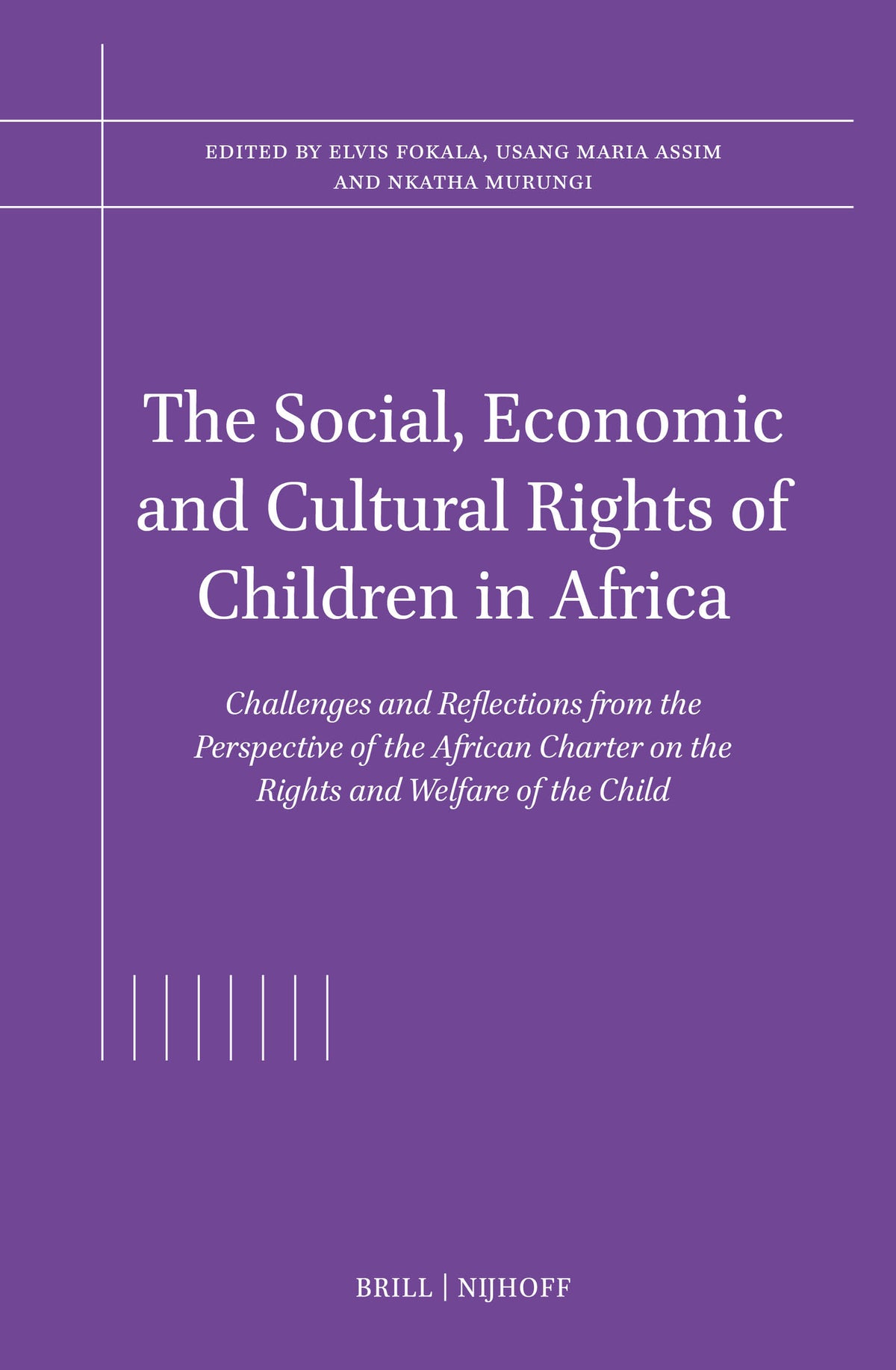Cover image for The Social, Economic and Cultural Rights of Children in Africa ISBN 9789004685598