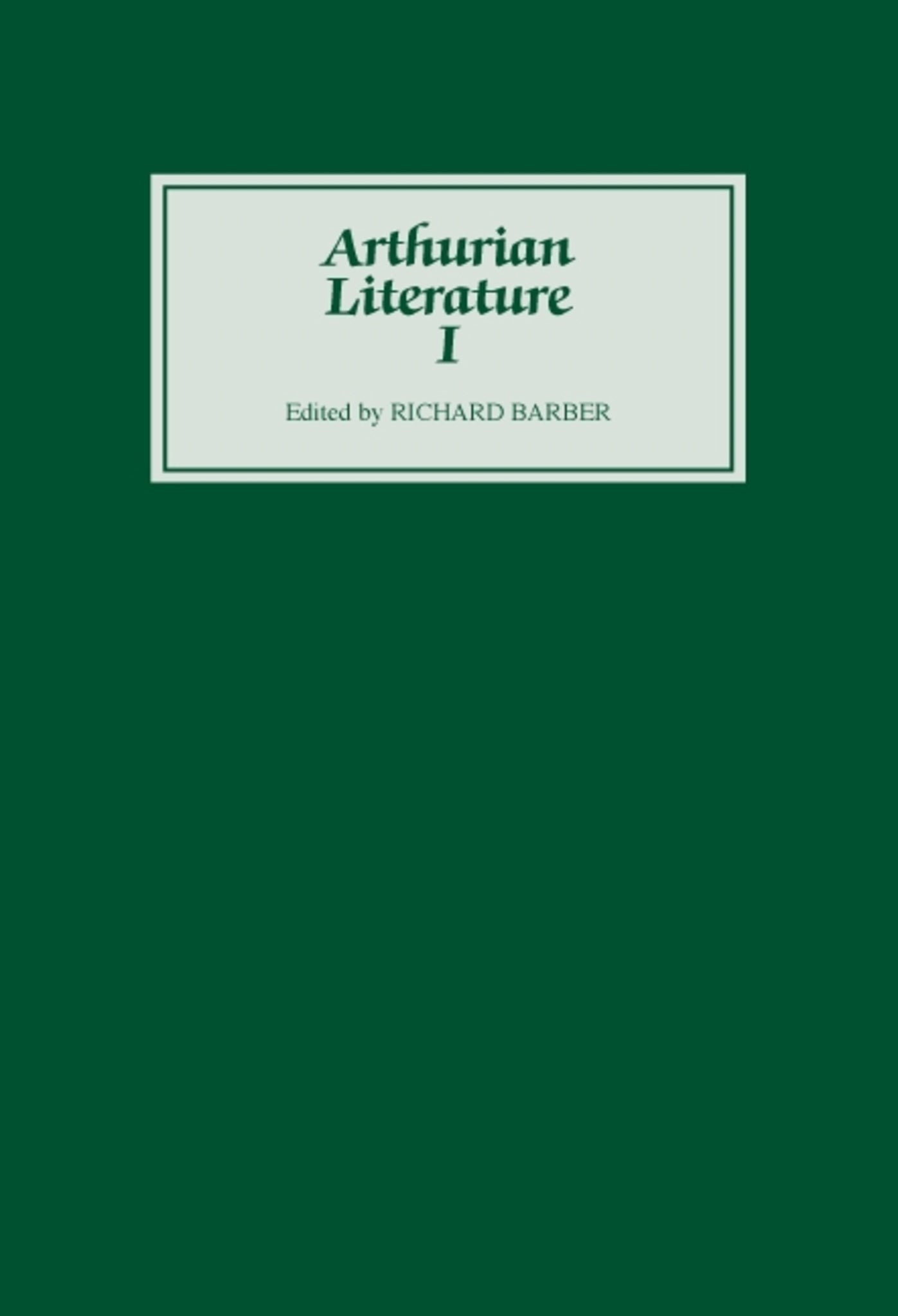 Cover image for Arthurian Literature I ISBN 9780859910811