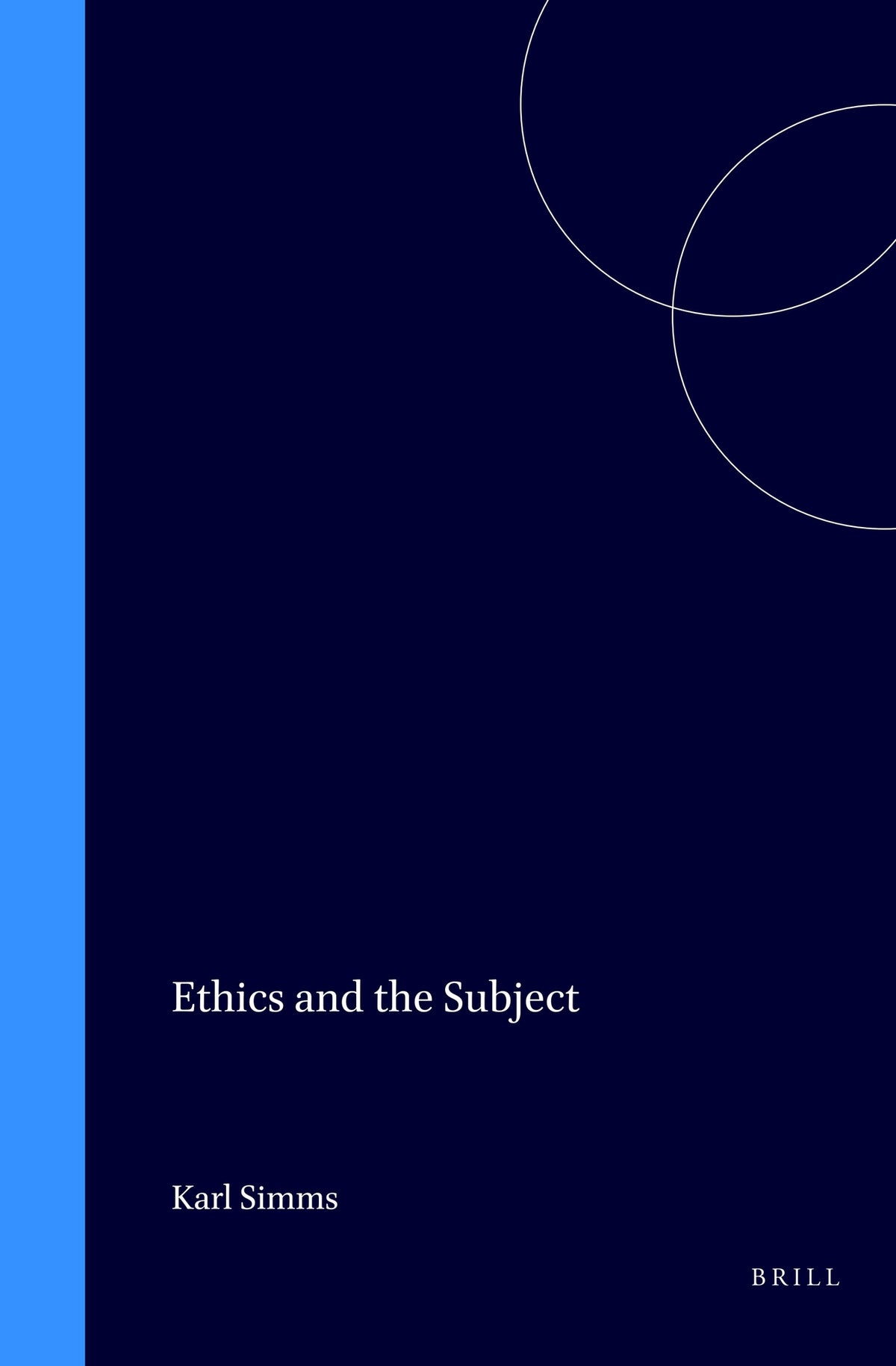 Cover image for Ethics and the Subject ISBN 9789042000247